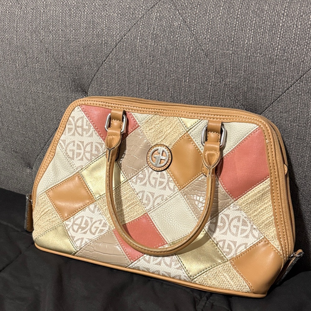 Giani Bernini Patchwork Leather Handbag - image 1